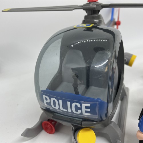 Playmobil #5764 : Police Helicopter & Jet Ski & Figures - Loose & Not Complete - Picture 4 of 10