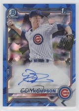 2021 Bowman Sapphire Edition Chrome Prospects Riley Thompson #BSPA-RT Auto 3vl