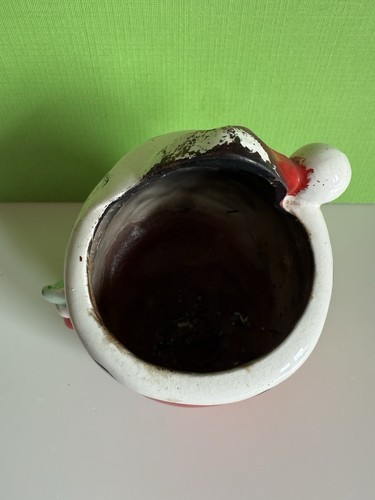 Vintage 1940's NAPCO W/ Original Sticker / Humpty Dumpty Santa Planter / W/TREE - Picture 9 of 10