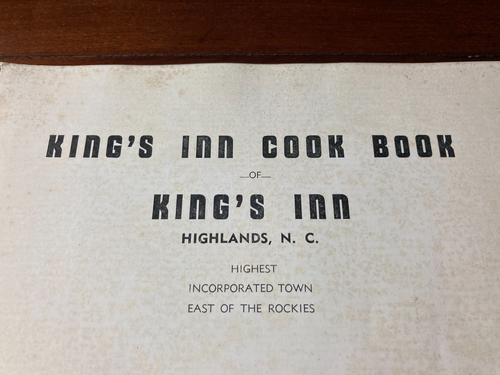 King's Inn Kochbuch Highlands NC von Mrs Bob King 1935-36 B4 - Bild 5 von 14