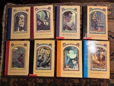 Lot 8 Books A Series of Unfortunate Events 1 2 4 5 6 7 8 9, Lemony Snicket