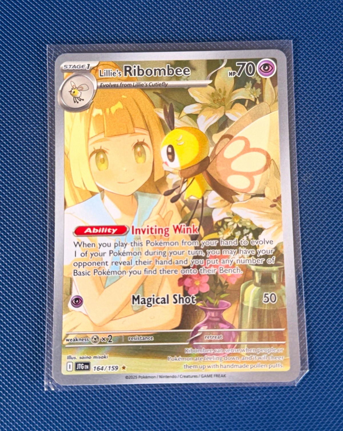 Lillie's Ribombee 164/159 Sv09 Journey Together Full Art IR Holo Eng 2025