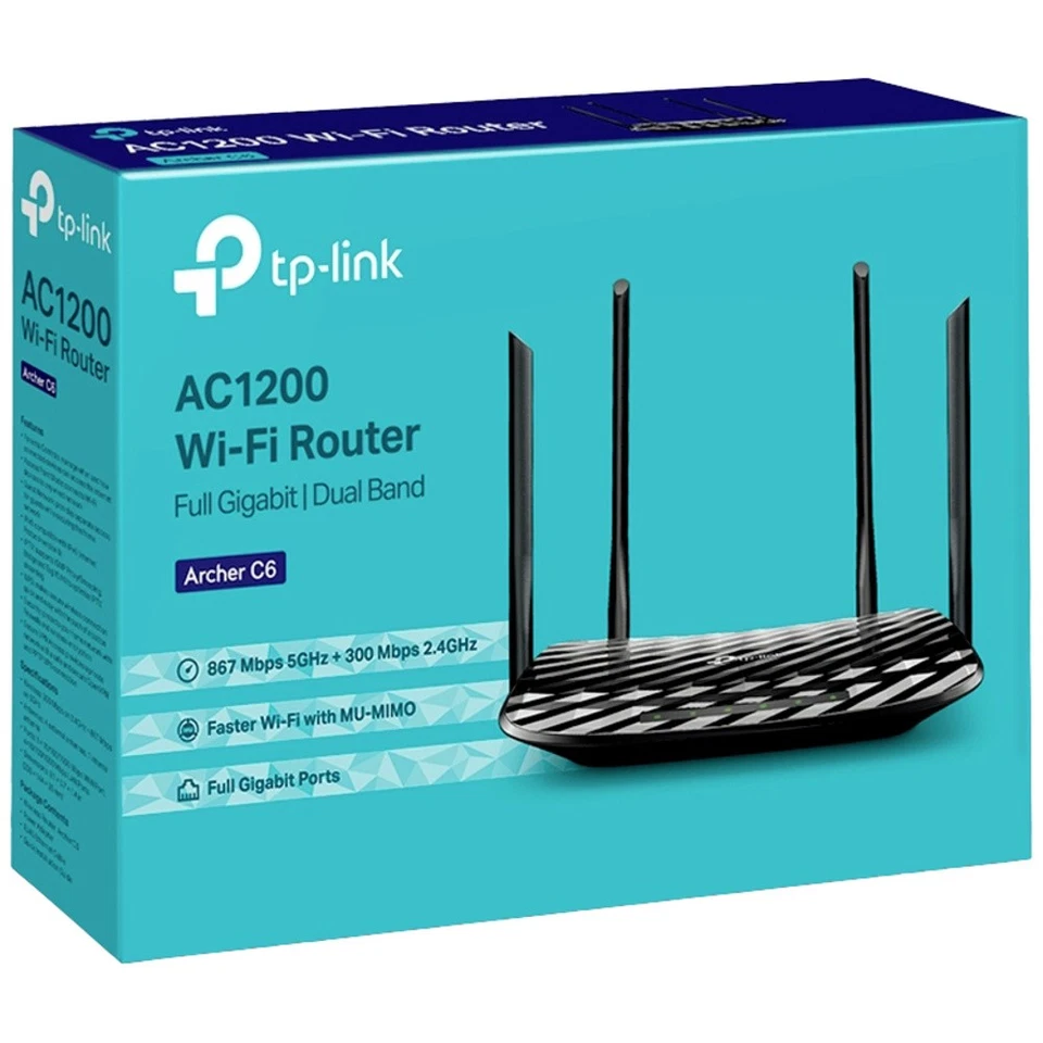 TP-LINK Archer C6 WLAN Router 2.4 GHz, 5 GHz 1.2 GBit/s - Bild 2 von 4