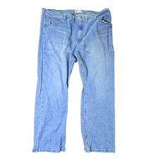 Wrangler Relaxed Boot Cut Jeans Mens 44x30 Light Wash Denim Casual