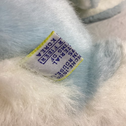 Maison Blanche blau weiß Hase Kaninchen Plüschtier Stofftier Vintage SEHR SELTEN - Bild 6 von 9