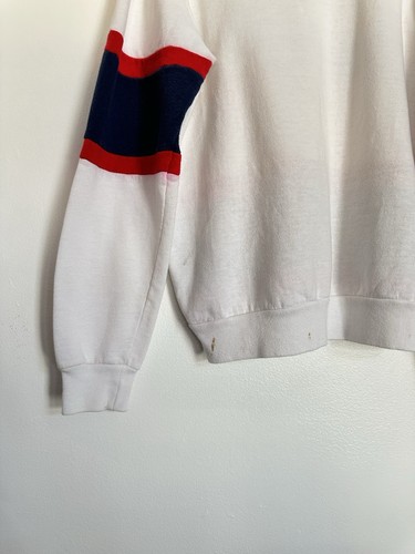 Vintage Nutmeg New York Yankees Made USA Crewneck Sweatshirt Sz L Striped MLB - Picture 7 of 8