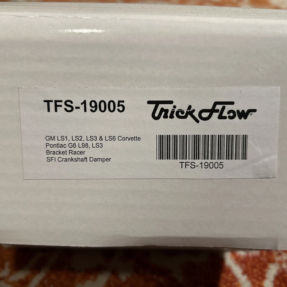 Amortiguador de cigüeñal Trick Flow GM LS1, LS2, LS3, LS6, G8 L98 SFI TFS-19008 Foto 2 de 4