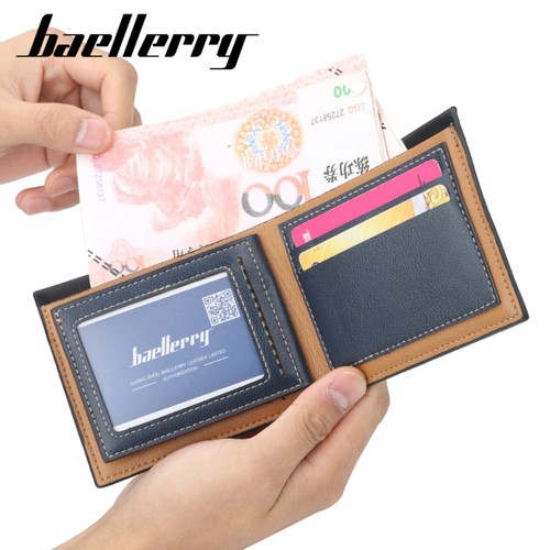Cartera sin asas plegable de cuero delgada frontal para hombre con porta tarjetas de crédito - Imagen 12 de 15