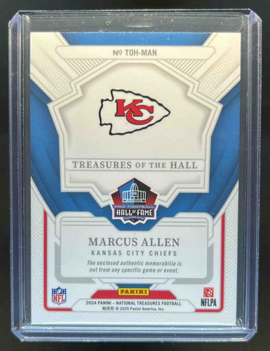 2024 National Treasures Marcus Allen of The Hall Patch Holo Gold #4/5 - Picture 2 of 2