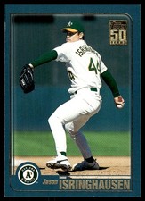 Jason Isringhausen 2001 Topps #147 Athletics MLB READ FREE SHIPPING AutographDen