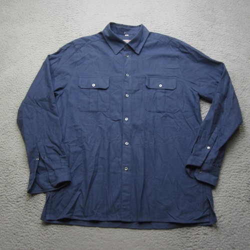 Jim Thompson Shirt Mens XL Long Sleeve Button Up Workwear Pockets Classic - Picture 2 of 14