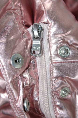 Polo Ralph Lauren Girls Zip Up Long Sleeve Hooded Puffer Coat Jacket Pink Size 6 - Picture 3 of 10