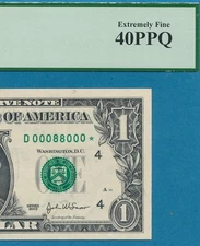 $1.00 2003 STAR CLEVELAND  FANCY # 00088000* BINARY RADAR PCGS XF40PPQ