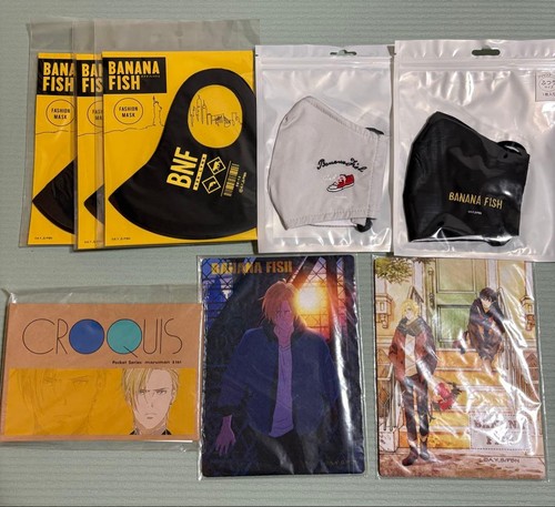 Banana Fish Anime Goods Lotto 18 Articoli Cenere Set da Collezione Bundle Ufficiale - Foto 3 di 9
