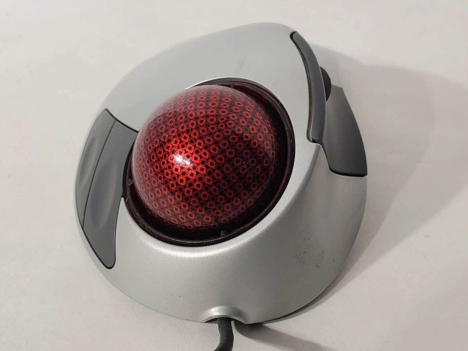 Microsoft Trackball Explorer 1.0 Mouse PS2/USB Compatible Tested & Working - Image 4 of 4