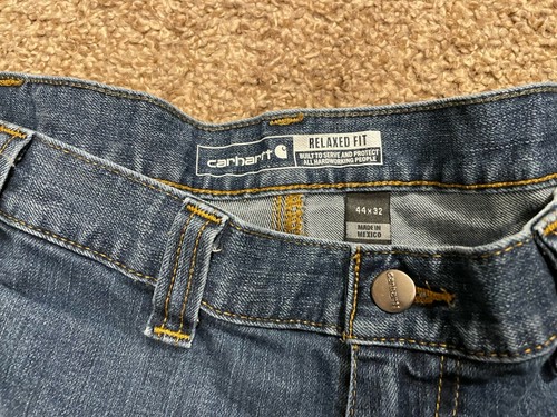 Cahartt Herren Denim Jeans Gr. 44x32 Blau Relaxed Robust Flex Work Utility Freizeit - Bild 5 von 8