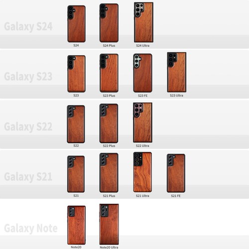 Holz Handyhülle für Samsung Galaxy S24 S23 Ultra S22 S21 Plus FE Note20 5G Abdeckung - Bild 9 von 12