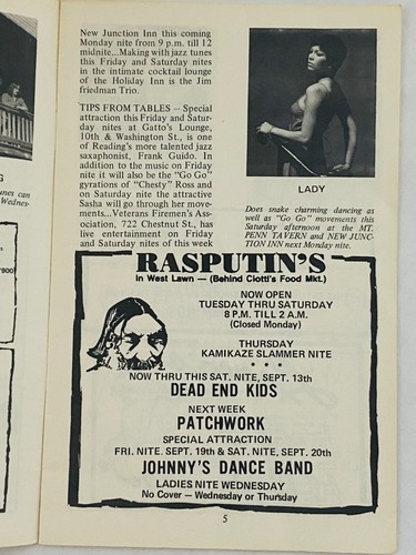 VTG 1980 Promotional Guide "Inside Reading: Our City of Pleasure Living"- Sept. - Bild 3 von 9