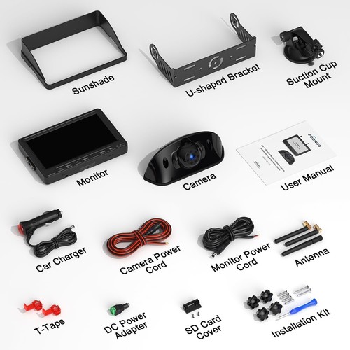 Effortless Install HD 1080P Wireless RV Backup Camera & 7" Touch Monitor System - Picture 10 of 10