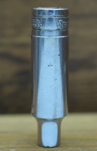 CLEAR PICS! NOM! Snap-on 1/2" Drive Deep SAE 6-Point Socket 3/8" TS121 - Picture 6 of 8