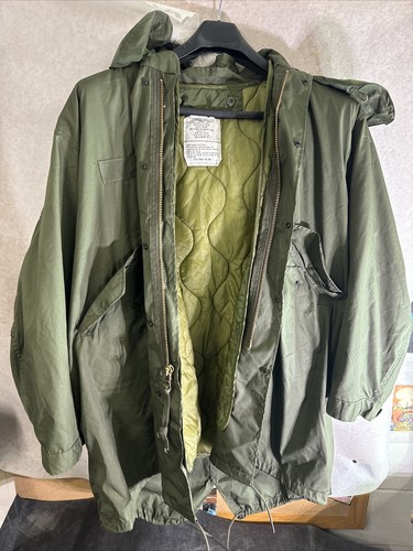 Parka américaine Military Vintage M65 Fishtail avec capuche et doublure taille moyenne - Photo 1/9