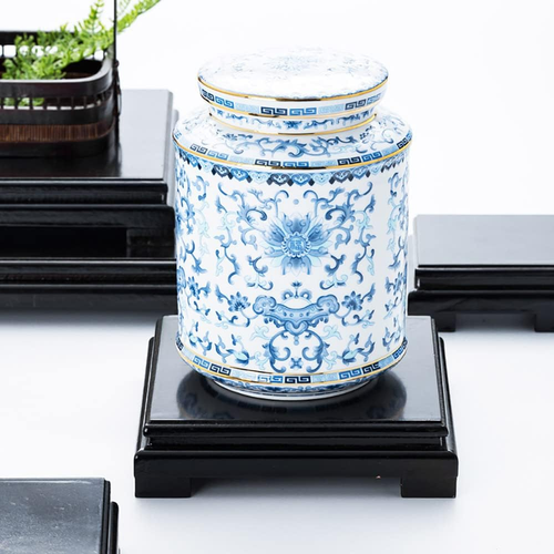 Square Solid Wood Base Vase Teapot Plant Lamp Display Stand Handmade Wooden Pede - Picture 4 of 12