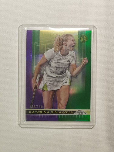Topps Chrome Tennis 2024 Katerina Siniakova 1st Purple Green Refractor 130/150