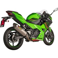Akrapovic Slip-On Single Muffler Titanium 2018-2023 Kawasaki Ninja 400 SK4SO7HRT