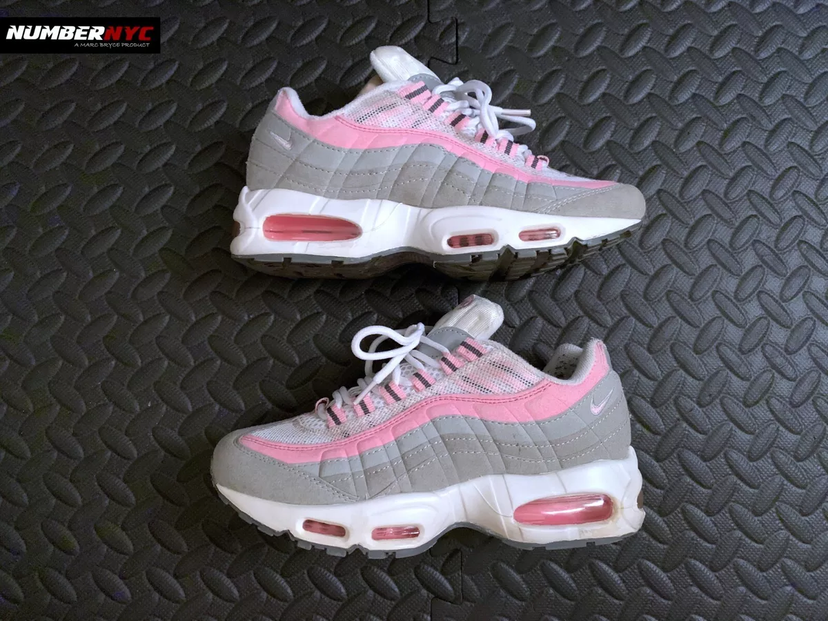 NIKE Air Max 95 Pink Rose Light Grey White 2/17/2004 Women Size 6.5  302214-171 | eBay