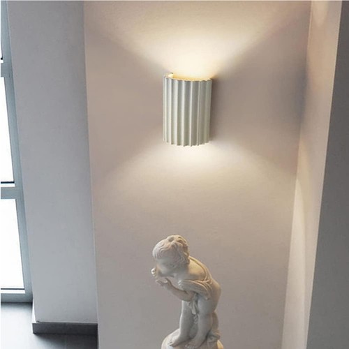 4X Mini Wall Light Minimalist White Resin Wall Mounted Lamp For Living Room Room - Picture 17 of 22