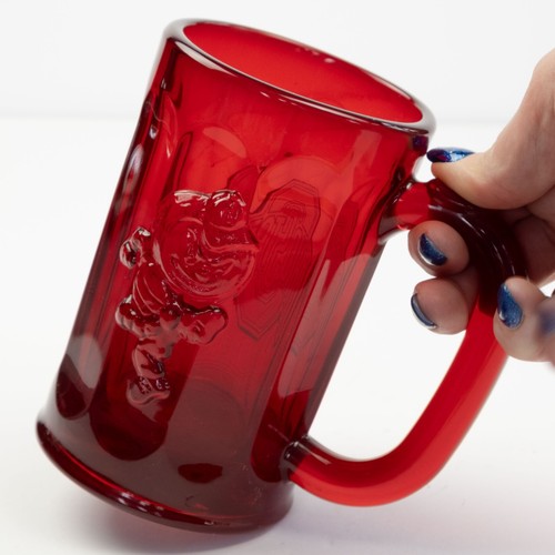 New Mosser Ruby Glass - Ohio State/Brutus OSU College football Stein Mug - Picture 5 of 12