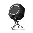 Black Microphone Shield Acoustical Treatments