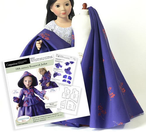 Telas de diseñador a pequeña escala para coser ropa de muñeca americana de 18", 1/2 yarda - Imagen 12 de 30
