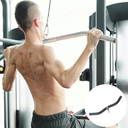 Steel Fitness Tool Straight Bar Cable Attachment Muscle Trainer - Picture 12 of 12