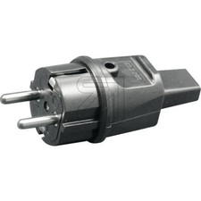 Schukostecker für Illu-Kabel 730 schwarz