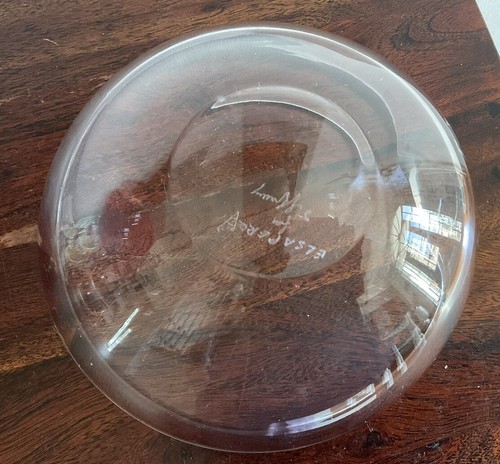 Gorgeous Tiffany & Co. Elsa Peretti Thumbprint Glass Bowl- Venetian Glass-Signed - Picture 7 of 7
