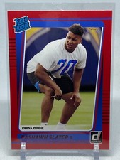 2021 Donruss Press Proof Red #332 Rashawn Slater - RC Rookies