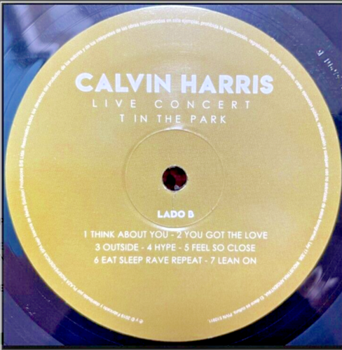CALVIN HARRIS, LIVE CONCERT T IN THE PARK LP-VINYL 33RPM-12" New sealed - Picture 3 of 4