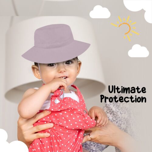 Baby Sun Hat UPF 50+ Protection Toddler Summer Bucket Hats Boys Girls Beach Cap - Picture 43 of 197