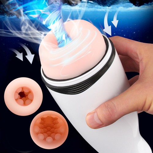 AUTOMATIC 24 Vibrating Male Men Masturbator Vagina Stroker Sucking Sex Toy - Picture 4 of 12