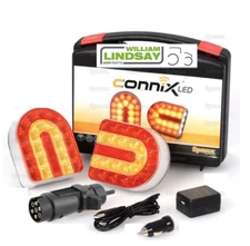 Wireless LED Magnetic Cable Free Tractor Trailer Lorry Light Set Connix SPAREX