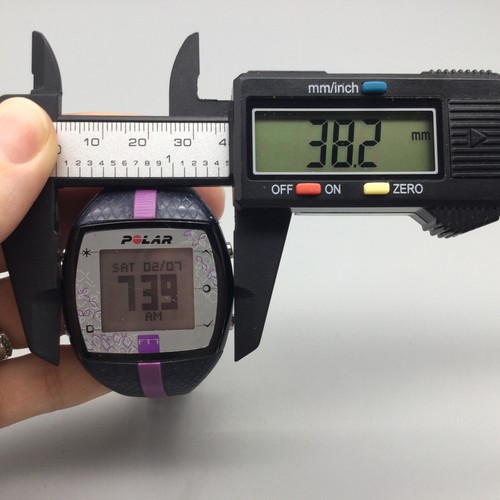 Polar FT7 Watch Unisex 38mm Black Purple Day Date Digital New Battery a1 - Picture 13 of 16