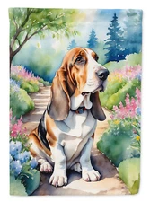 Basset Hound Spring Garden Flag Garden Size DAC6559GF