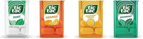 Tic Tac Mini Variety Mint Pack Orange Peach Passion 62 Packs - Picture 4 of 4