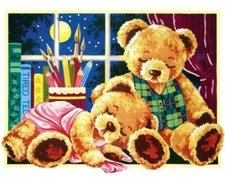 "Sweet Dreams" Printed Needlepoint Tapestry  Canvas Collection D'art 10457