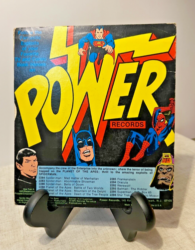 Vintage 1975 Batman "The Catwoman's Revenge" Power Records 33 1/3 RPM Record 7" - Picture 2 of 11