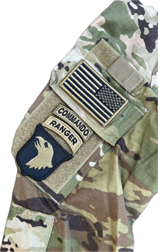 US Army Ocp Multicam Jacke 13 patches 101st Airborne Commando Ranger 10th Sfg - Bild 2 von 6