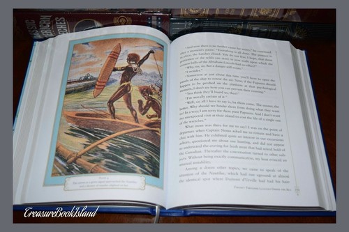 20,000 Leagues Under Sea Journey Center Earth Jules Verne Sealed Leather Set NEW - Imagen 7 de 7