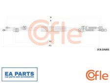 Cable Pull, manual transmission for DACIA COFLE 92.2CB.DA001