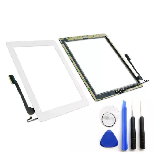  Touch-Screen-Digitizer-Replacement-For-iPad 2/3/4/ & Air-Black-White  Lot